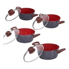 Jogo Panela Caçarola Nano Cerâmica Antiaderente Tv 16 A 22cm