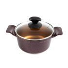 Jogo Panela Cereja Antiaderente Gold Javali Aa1 26 A 30cm