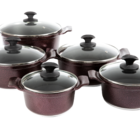 Jogo Panela Cereja Antiaderente Titanium Javali Aa 16 A 24cm