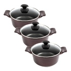 Jogo Panela Cereja Antiaderente Titanium Javali Aa 16 A 24cm