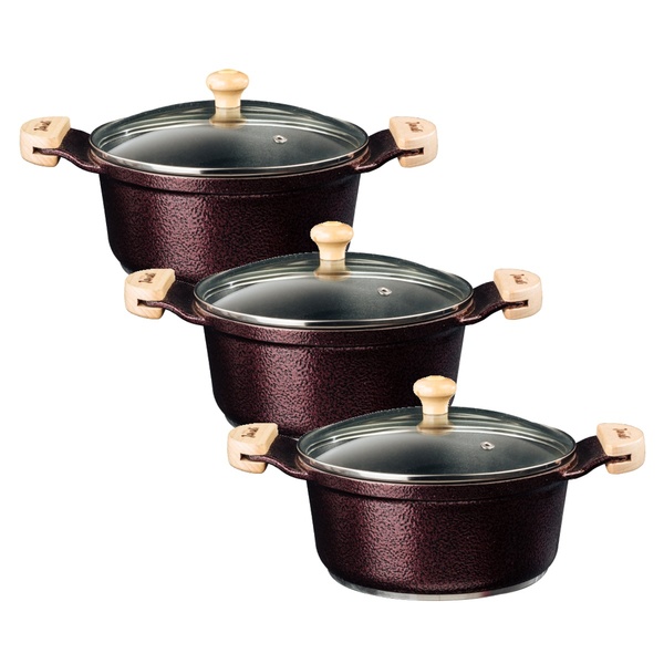 Jogo Panela Cereja Antiaderente Titanium Javali Am 26 A 30cm