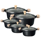 Jogo Panela Preto Antiaderente Titanium Javali Am 16 A 24cm