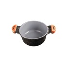 Jogo Panela Preto Liso Antiaderente Cerâmica Javali Am 26a30