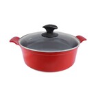 Jogo Panela Vermelha Antiaderente Cerâmica Javali Aa 26 A 30