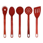 Jogo Panela Vermelha Gold Talher Vermelho Javali Aal 16a24cm