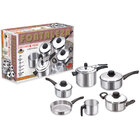 Jogo Panelas 6 Peças Polida C/ Panela Pressão 4,5l Fortaleza