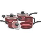 Jogo Panelas Alumínio 5 peças Paris - Tramontina - Vinho