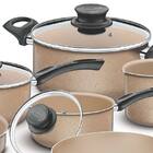 Jogo Panelas Alumínio 7 Peças Paris - Tramontina - Bege