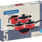 Jogo Panelas Alumínio Antiaderente Starflon T3 5 Peças