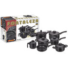 Jogo Panelas Antiaderente 7 Pçs C/ Panela Pressão Fortaleza 8