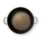 Jogo Panelas Antiaderente Cava 5pcs Alumínio Fundido Alça Mad