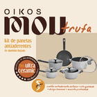 Jogo Panelas Antiaderente Ultra Ceramic Indução 5 Peças Cor C