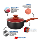 Jogo Panelas Cerâmica Antiaderente Indução 12 Peças Duralar