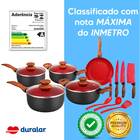 Jogo Panelas Cerâmica Antiaderente Indução 12 Peças Duralar