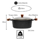 Jogo Panelas Granito Antiaderente Gourmet Javali Am 16a24cm