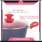 Jogo Panelas Indução Onix 3.7mm Antiaderente Utensílios 7pçs