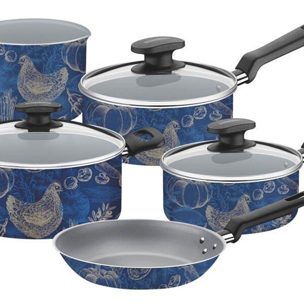 Jogo Panelas Tramontina Alabama Alumínio Antiaderente Starflo