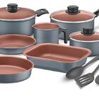 Jogo Panelas Tramontina Turim Alumínio Antiaderente Cinza Ute