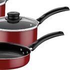 Jogo Panelas Tramontina Turim Alumínio Antiaderente Vermelho