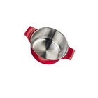 Jogo Panelas Vermelho Alumínio Fundido Usinado Javaliaa16a24