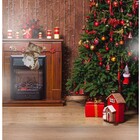 Jogo Papai Noel E Boneco De Neve Champagne Gold 22cm Enfeite