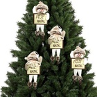 Jogo Papai Noel E Boneco De Neve Pelúcia Placa Feliz Natal 25