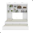 Jogo Para Cama Com Auxiliar E Módulo Aéreo Sydney Branco