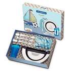 Jogo Para Crianca Barquinho Le Petit Inox E Azul 6 Pçs