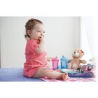 Jogo Para Crianca Barquinho Le Petit Inox E Azul 6 Pçs