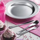 Jogo Para Crianca Coelhinho Le Petit Inox E Rosa 6 Pçs