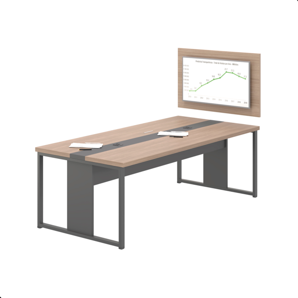 Jogo Para Escitório Real Nogueira Preto