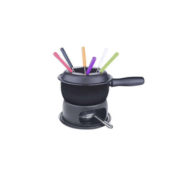 Jogo Para Fondue Em Inox Brinox 1 25l 11 Peças Preto