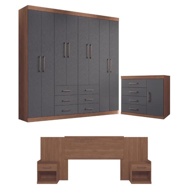 Jogo Para Quarto Completo De Casal Ilhéus Jatobá Areia