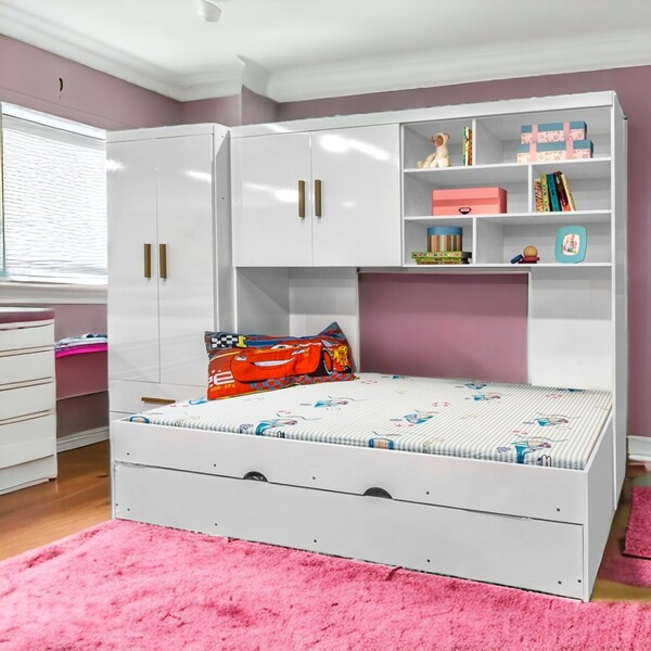 Jogo Para Quarto Completo Meninas Chester Branco