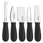 Jogo Para Queijo 5 Peças Plenus Preto-sortidos Com Laminas Ac