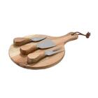 Jogo Para Queijo Com Tábua Cut 4 Peças - Home Style