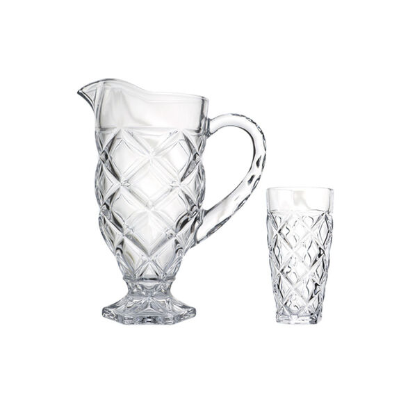 Jogo Para Refresco Bruxelas L'hermitage 7 Peças Em Cristal Ec