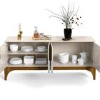 Jogo Para Sala De Jantar Bellini Off White Madero Canela