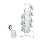 Jogo Para Temperos Em Vidro Com Suporte Lyor Crômado 65ml 8 P
