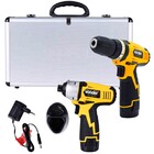 Jogo Parafusadeira Furadeira + Parafusadeira À Bateria 10,8v