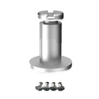 Jogo Parafuso Reforçado 6mm Para Assento Poliéster Madeira 4p