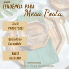 Jogo Pires Floral Em Madeira Para Xícaras De Chá Café -  6 Un