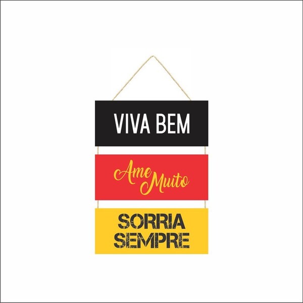 Jogo Placas C/ Corda 3 Pçs Viva