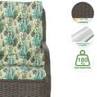 Jogo Poltrona Com Mesa Varanda Jardim Alumínio Fibra Sintétic