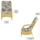 Jogo Poltronas Com Mesa Jardim Varanda Área Externa Descanso