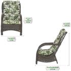 Jogo Poltronas Com Mesa Varanda Jardim Área Sacada Descanso A