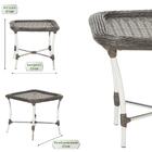 Jogo Poltronas Com Mesa Varanda Jardim Área Sacada Descanso A