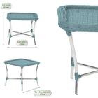 Jogo Poltronas Com Mesa Varanda Jardim Descanso Alumínio Vime