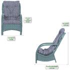 Jogo Poltronas Com Mesa Varanda Jardim Descanso Alumínio Vime