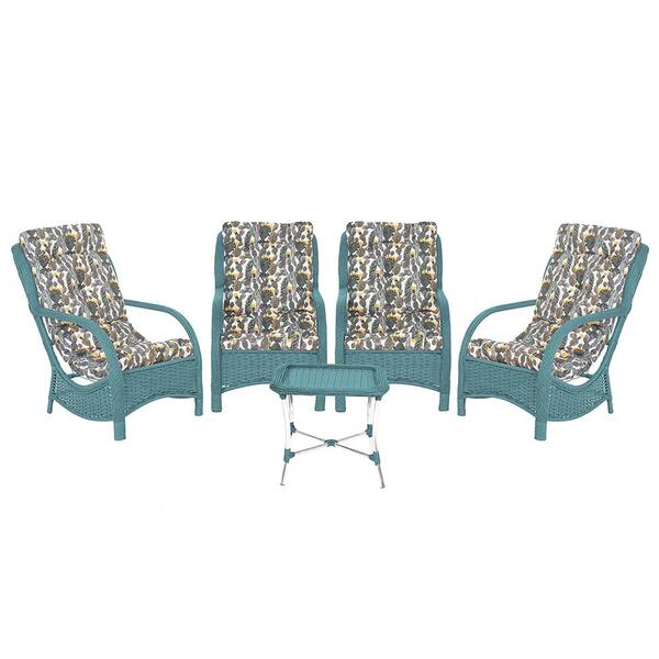Jogo Poltronas Com Mesa Varanda Jardim Descanso Alumínio Vime